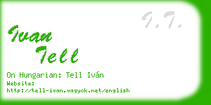 ivan tell business card
