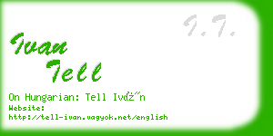 ivan tell business card